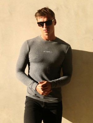 Blakely Alezio Textured Jumper Charcoal | ENLDAT846