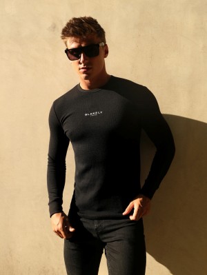 Blakely Alezio Textured Jumper Negras | MLBNZA512