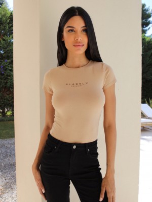 Blakely Alicia Bodysuit Tan | LJGDQI563