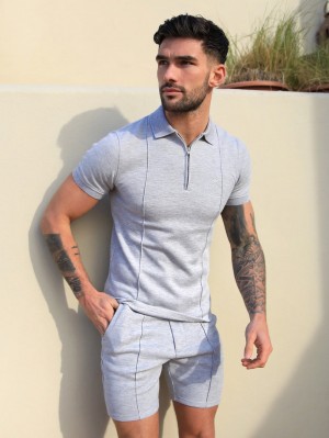 Blakely Amezri Seamline Polo Gris Claro | SILMGC043