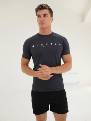 Blakely Apex Active T-Shirt Charcoal | ETMJPK613