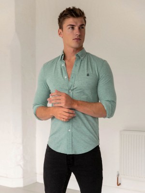 Blakely Arlo Soft Stretch Shirt Verde | ZHDWSB975
