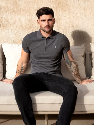 Blakely Aspen Polo Charcoal | KOVHZA278