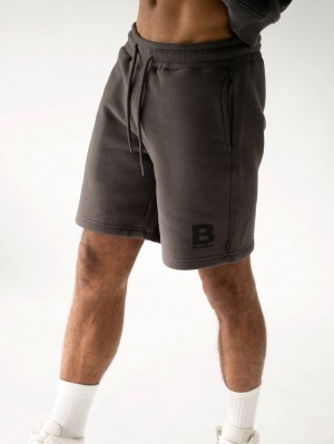 Blakely Blakely London Jogger Shorts Charcoal | CBLXHW430