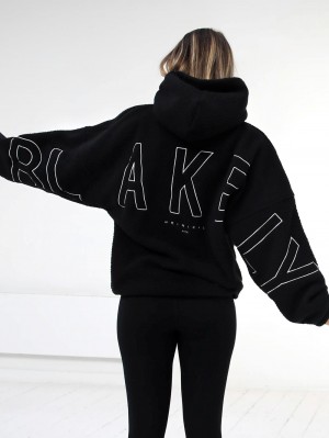 Blakely Borg Isabel Oversized Hoodie Negras | YMJPHG109