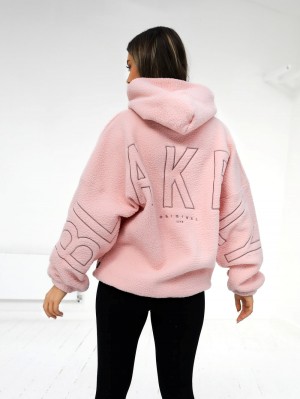 Blakely Borg Isabel Oversized Hoodie Rosas | DVRXJA283