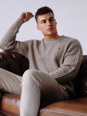 Blakely Burford Knit Jumper Marrones Claro | ELFCBS157