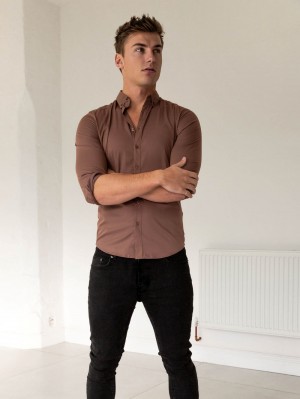 Blakely Burnham Fitted Stretch Shirt | YOKMEI241