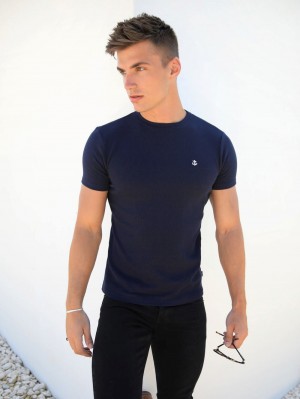 Blakely Eli T-Shirt Azul Marino | GHEKBD756