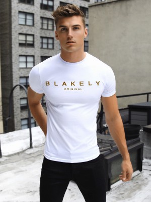 Blakely Goldstone T-Shirt Blancas | VEJGXH716