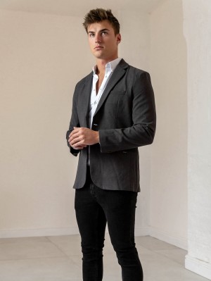 Blakely Haywood Blazer Charcoal | MZJGXC254