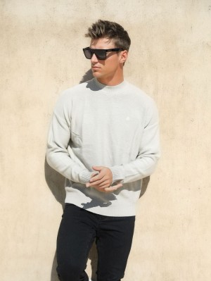 Blakely Huxley Knit Jumper Chalk | DBSNXQ913