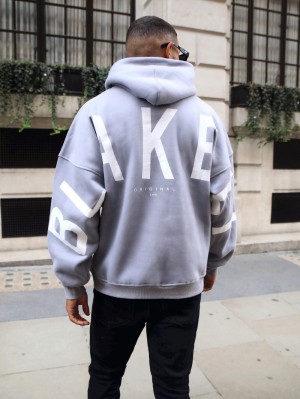 Blakely Idris Oversized Hoodie Lilac | JHVMIK782