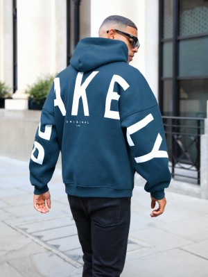 Blakely Idris Oversized Hoodie Verde Menta | LKJNCD624