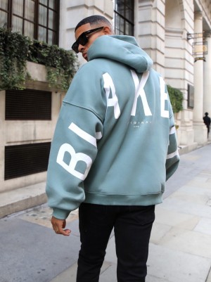Blakely Idris Oversized Hoodie Verde | UMWKVE351