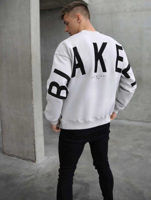 Blakely Idris Oversized Jumper Stone | WZPQKJ894