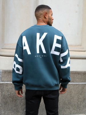 Blakely Idris Oversized Jumper Verde | PRMJDI407