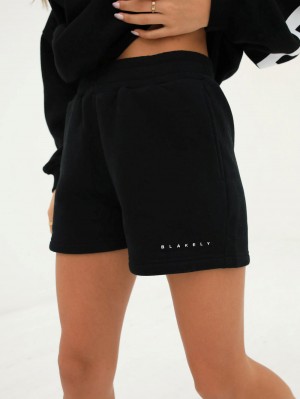 Blakely Isabel Jogger Shorts Negras | KBLNVT510