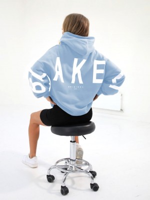 Blakely Isabel Oversized Hoodie Azules | ESFRNQ329