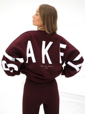 Blakely Isabel Oversized Jumper Burdeos | DRLSXI382