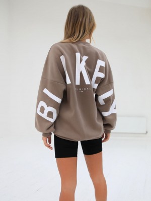 Blakely Isabel Oversized Jumper Marrones | GVZTIA204