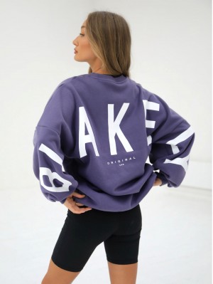 Blakely Isabel Oversized Jumper Moradas | SDRAGU619