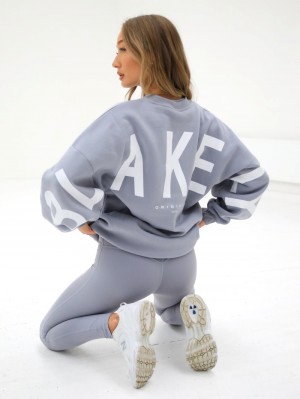 Blakely Isabel Oversized Jumper Pale Lilac | UHNAXP035