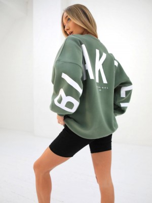 Blakely Isabel Oversized Jumper Verde | UWXOFG038