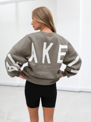 Blakely Isabel Oversized Jumper Verde | VULKAG531