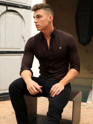Blakely Jude Shirt Marrones Oscuro | SKXCGM182