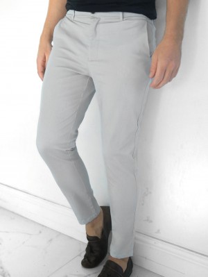 Blakely Kingsley Slim Fit Tailored Chinos Gris | RAIMQF164
