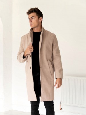Blakely Knightsbridge Tailored Coat Tan | SJWXKL415