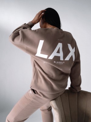 Blakely LAX Isabel Oversized Jumper Marrones | XMYHQE398
