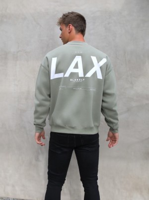Blakely LAX Relaxed Jumper Verde Oliva | QFTSDL306