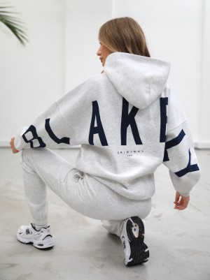 Blakely Life & Style Isabel Oversized Hoodie Blancas | ZLIGHF298