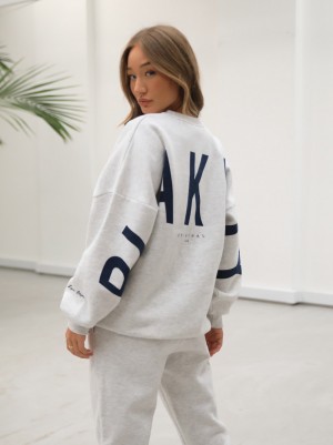 Blakely Life & Style Isabel Oversized Jumper Blancas | YULGSN815
