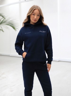 Blakely Life & Style Oversized Hoodie Azul Marino Azules | FXRDCY218