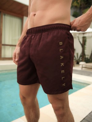 Blakely Lugano Swim Shorts Burdeos | OUVGPQ208