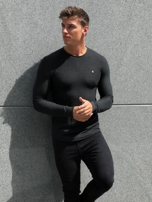 Blakely Mason Knit Jumper Charcoal | SFEJGP197