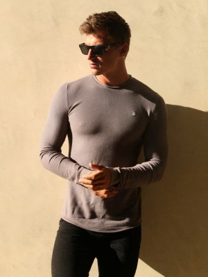 Blakely Mason Knit Jumper Lilac | IEHYGN609