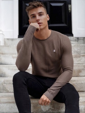 Blakely Mason Knit Jumper Marrones | OCIZMT928