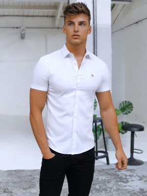Blakely Melbourne Short Sleeve Shirt Blancas | MAWTGL608