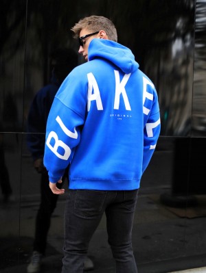 Blakely Members Idris Oversized Hoodie Azules | EIHGBM541