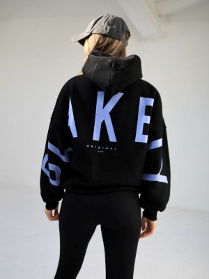 Blakely Members Isabel Oversized Hoodie Negras Azules | TMWFNL053
