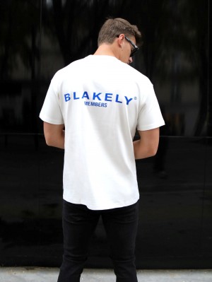 Blakely Members Relaxed T-Shirt Blancas | VCWYTP846