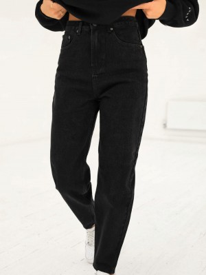 Blakely Mom Jeans Negras | TZYARH598