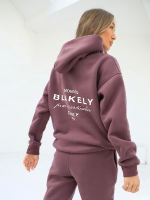 Blakely Monaco Women's Relaxed Hoodie Burdeos | WTGIMA621