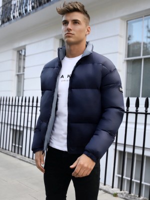 Blakely Niagara Reversible Coat Navy/Blue | NTYAWG028