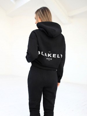 Blakely Noir II Women's Relaxed Hoodie Negras | BORTKJ964