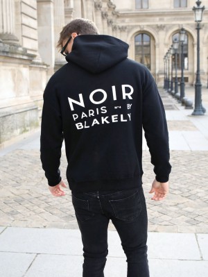 Blakely Noir Relaxed Hoodie Negras | QRNLYD718